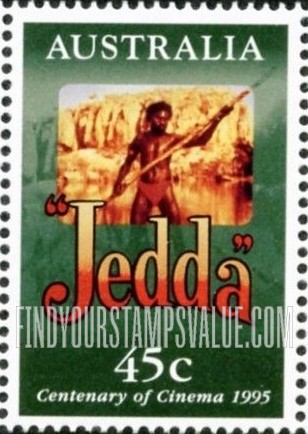 FindYourStampsValue: Poster, scene from: Jedda, 1955