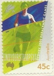 FindYourStampsValue: 2000 Paralympics, Sydney: Amputee running
