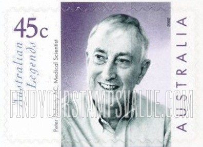 FindYourStampsValue: Australian Legends Type of 1997: Peter Doherty