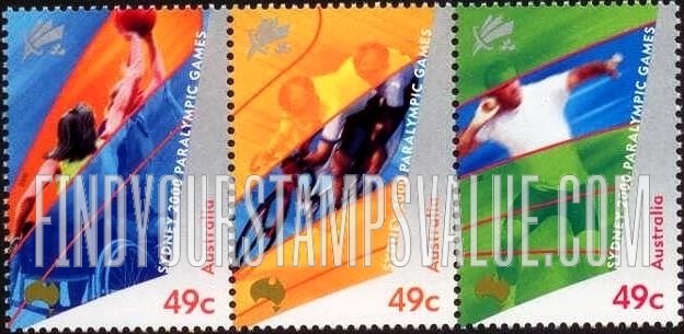 FindYourStampsValue: 2000 Paralympics, Sydney