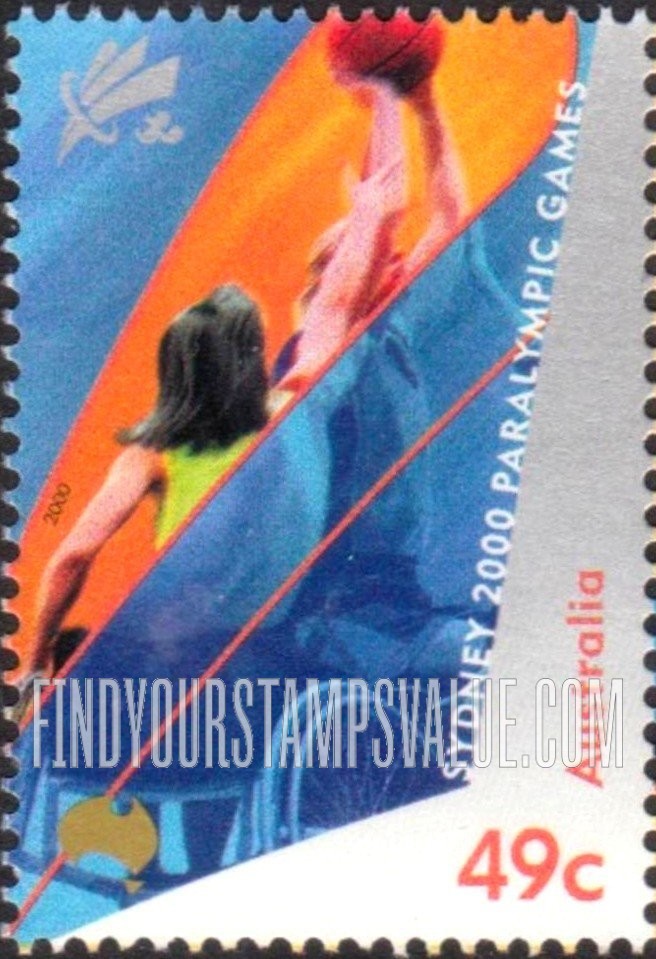 FindYourStampsValue: 2000 Paralympics, Sydney: Wheelchair basketball