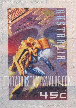FindYourStampsValue: Space: Astronaut, vertical