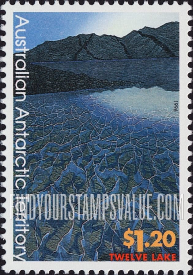 FindYourStampsValue: AUSTRALIAN ANTARCTIC TERRITORY - Landscapes, by Christian Clare Robertson: Twelve Lake