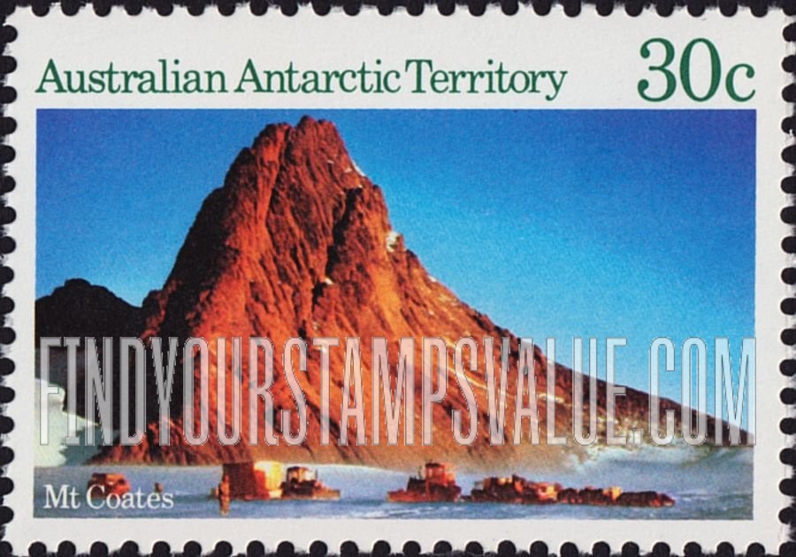 FindYourStampsValue: AUSTRALIAN ANTARCTIC TERRITORY: Mt. Coates