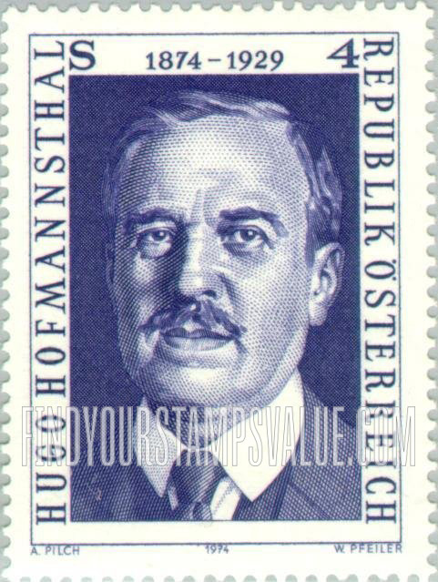 FindYourStampsValue: Hugo Hofmannsthal (1874-1929), Poet and Playwright