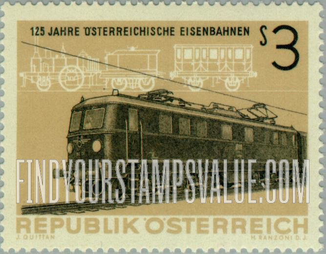 FindYourStampsValue: Electric Locomotive and Train of 1837