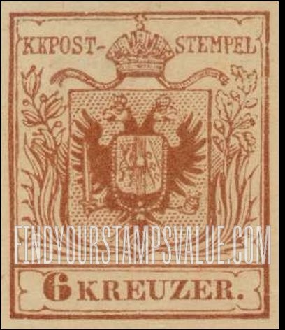FindYourStampsValue: Austrian Monarchy (including Hungary): Coat of Arms