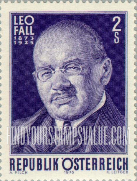 FindYourStampsValue: Leo Fall (1873-1925), Composer