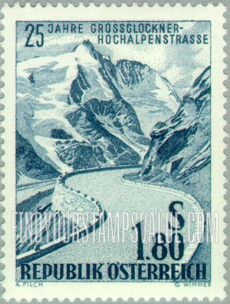 FindYourStampsValue: Gross Glockner Mountain Road, 25th Anniversary