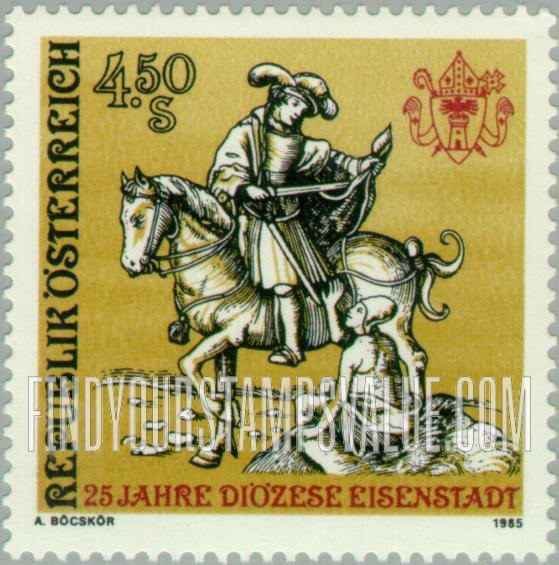 FindYourStampsValue: St. Martin on Horseback