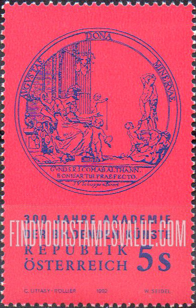 FindYourStampsValue: Academy of Fine Arts, 300th Anniversary