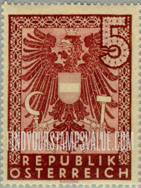 FindYourStampsValue: For Use in Vienna, Lower Austria and Burgenland: Coat of Arms