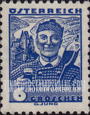 FindYourStampsValue: Republic, Costumes of various districts: Lower Austria
