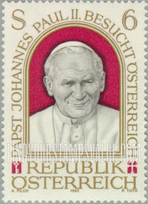 FindYourStampsValue: Visit of Pope John Paul II