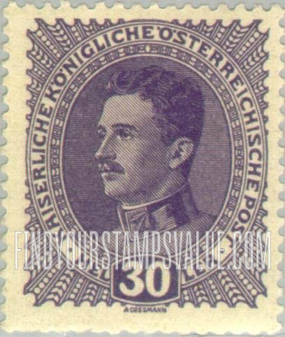 FindYourStampsValue: For Austria only: Emperor Karl I