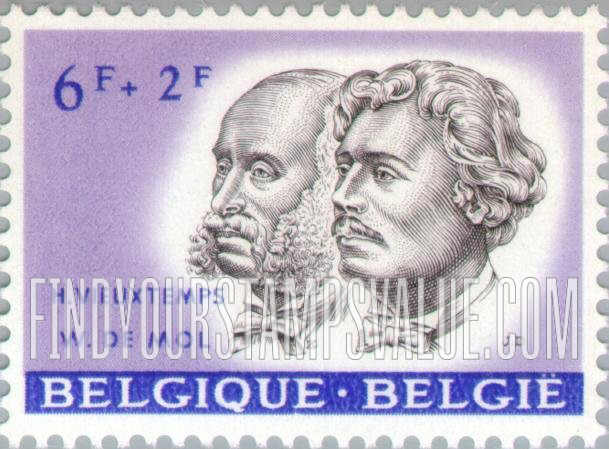 FindYourStampsValue: Semi-Postal, Portraits: Henri Vieuxtemps and Willem de Mol