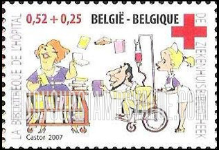 FindYourStampsValue: Semi-Postal: Red Cross Mobile Library for Hospitals