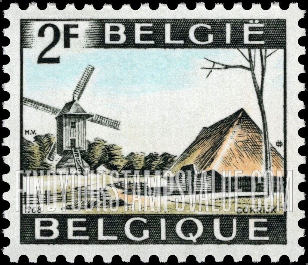 FindYourStampsValue: Tourist: Windmill, Bokrijk