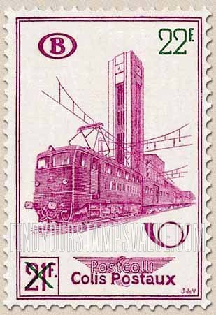 FindYourStampsValue: Parcel Post and Railway: Electric Train