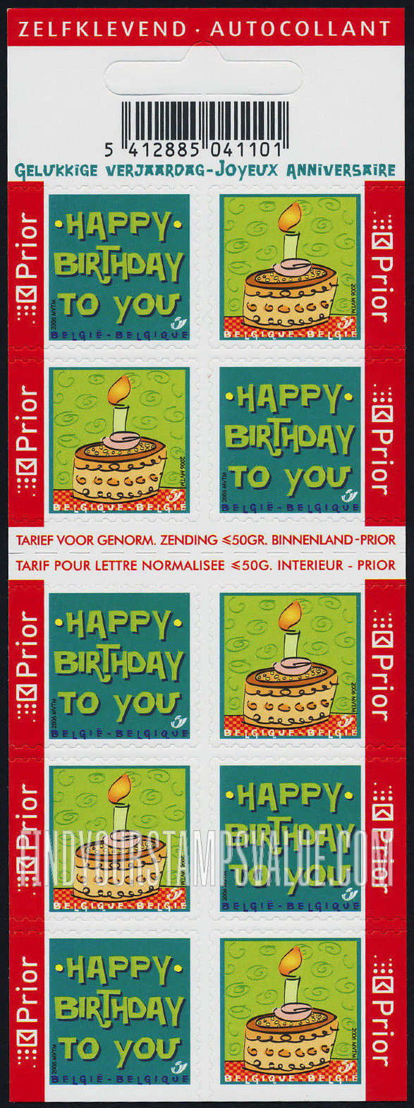 FindYourStampsValue: “Happy Birthday to You”, Birthday Cake