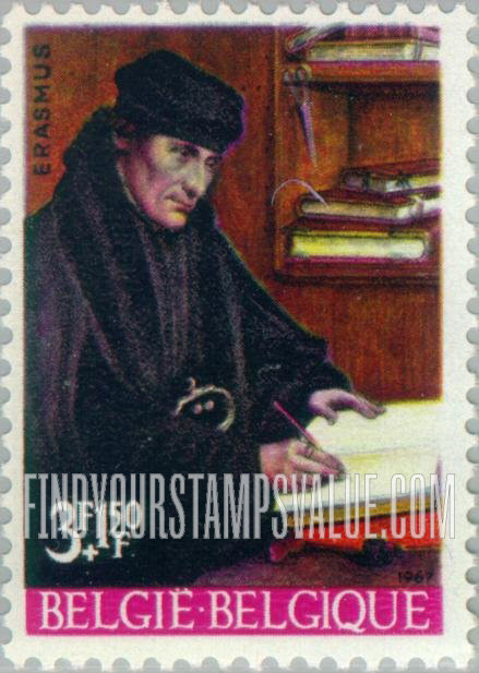 FindYourStampsValue: Semi-Postal: Erasmus, by Quentin Massys