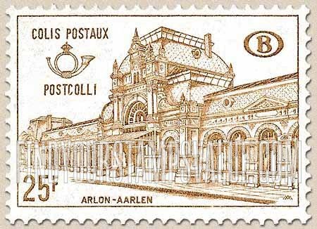 FindYourStampsValue: Parcel Post and Railway: Arlon Railroad Station