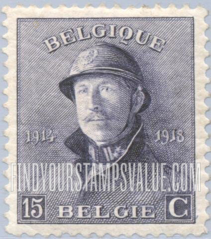 FindYourStampsValue: King Albert in Trench Helmet