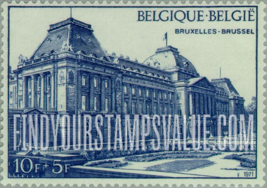 FindYourStampsValue: Semi-Postal: Royal Palace, Brussels