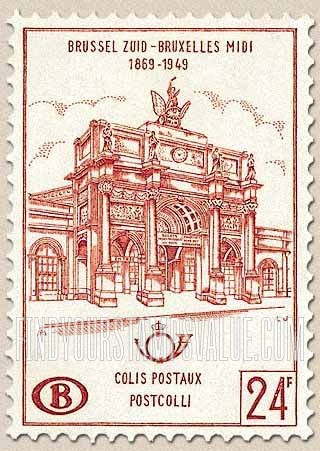 FindYourStampsValue: Parcel Post and Railway: South Station, Brussels