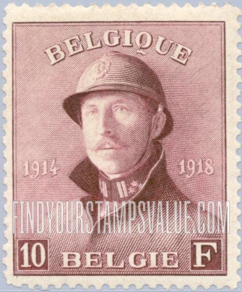 FindYourStampsValue: King Albert in Trench Helmet