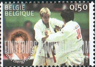FindYourStampsValue: International Judo Champions From Belgium: Ingrid Berghmans