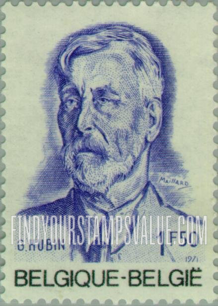 FindYourStampsValue: Georges Hubin (1863-1947), Socialist Leader, Minister of State