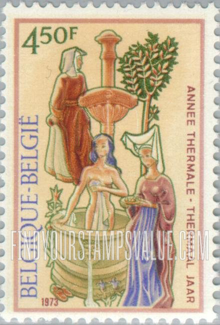 FindYourStampsValue: Fresco from Bathhouse, Ostend