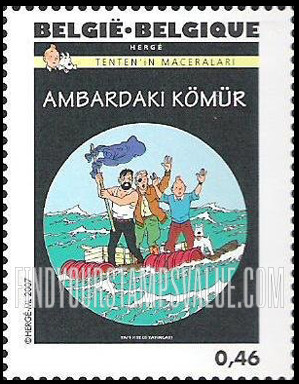 FindYourStampsValue: The Adventures of Tintin: Tintin book covers translated in Turkish (Ambardaki Kömür)