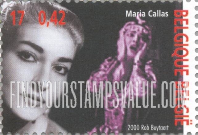 FindYourStampsValue: The 20th Century: Maria Callas, opera singer