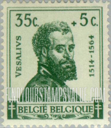 FindYourStampsValue: Semi-Postal: Andreas Vesalius