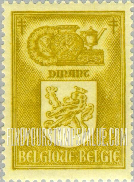 FindYourStampsValue: Semi-Postal, Coats of Arms: Dinant