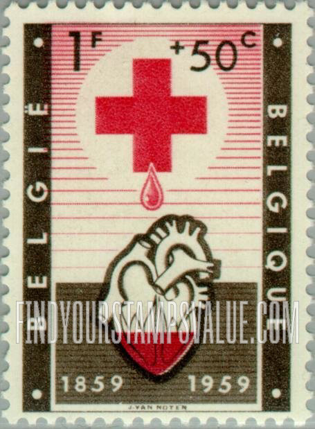 FindYourStampsValue: Semi-Postal: Allegory of Blood Transfusion