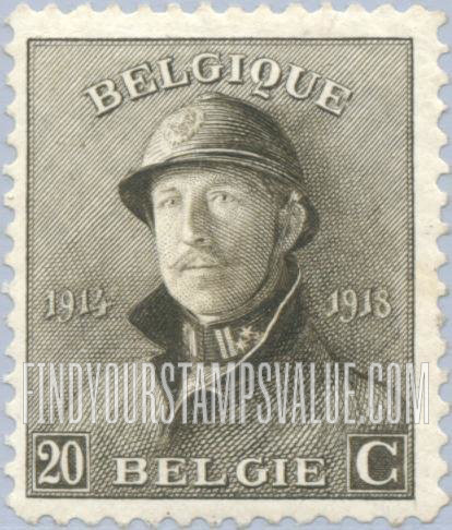 FindYourStampsValue: King Albert in Trench Helmet