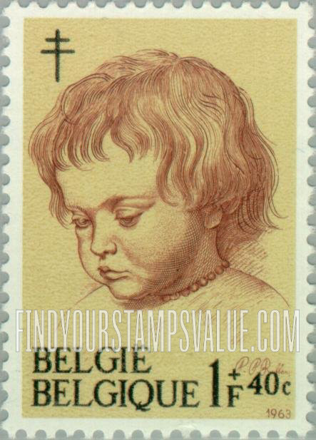 FindYourStampsValue: Semi-Postal, Portraits (Rubens’ sons): Nicolas, 2 years old