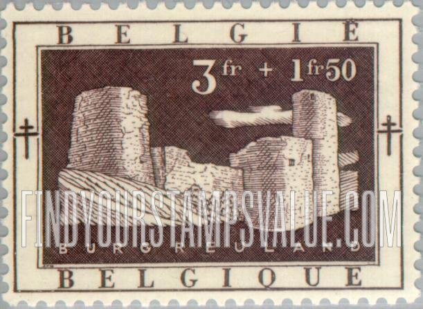 FindYourStampsValue: Semi-Postal: Castle Ruins, Burgreuland