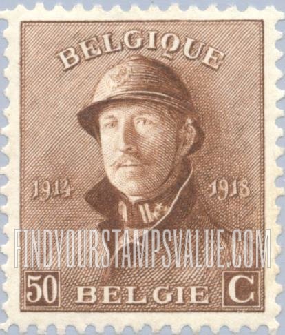 FindYourStampsValue: King Albert in Trench Helmet