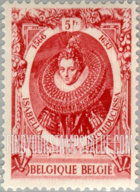FindYourStampsValue: Semi-Postal: Archduke Albert and Archduchess Isabella