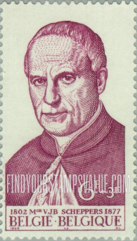 FindYourStampsValue: Semi-Postal: Msgr. Victor Scheppers