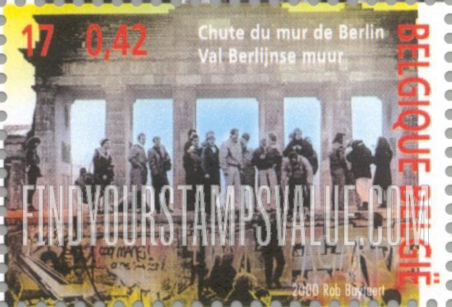 FindYourStampsValue: The 20th Century: Collapse of the Berlin Wall