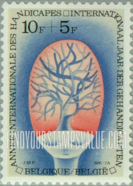 FindYourStampsValue: Semi-Postal, International Year of the Disabled: Cerebral handicap