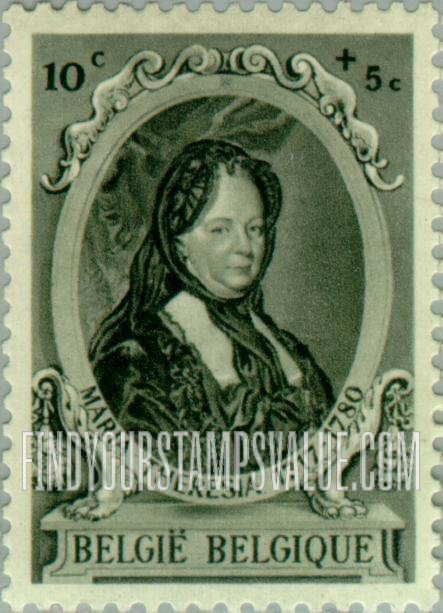 FindYourStampsValue: Semi-Postal, Portraits (in various frames): Maria Theresa