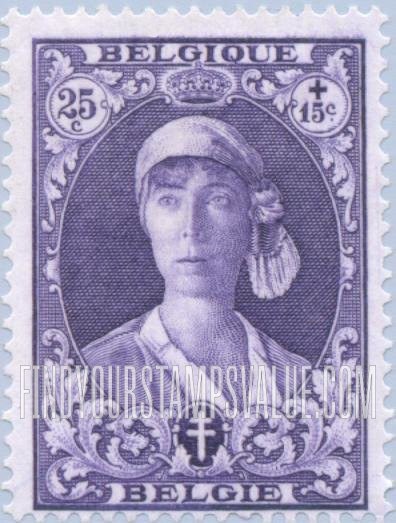 FindYourStampsValue: Semi-Postal: Queen Elisabeth