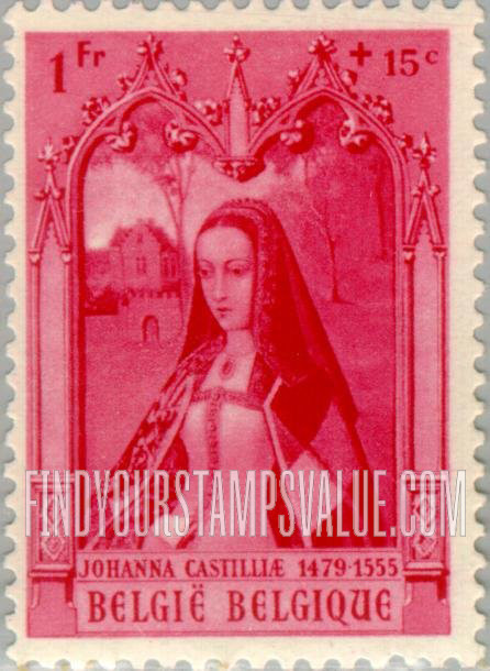 FindYourStampsValue: Semi-Postal, Portraits (in various frames): Johanna of Castile