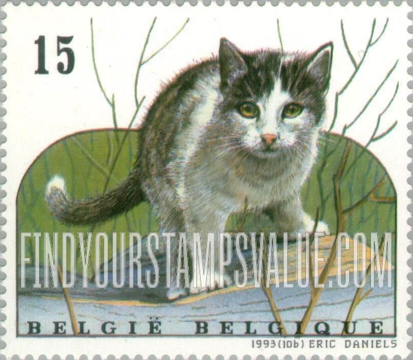 FindYourStampsValue: European House Cats: Black & white